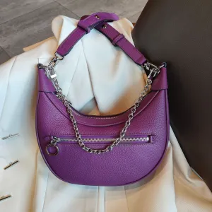 LuxeChain Genuine Leather Shoulder Bag – Effortlessly Chic, Uniquely You