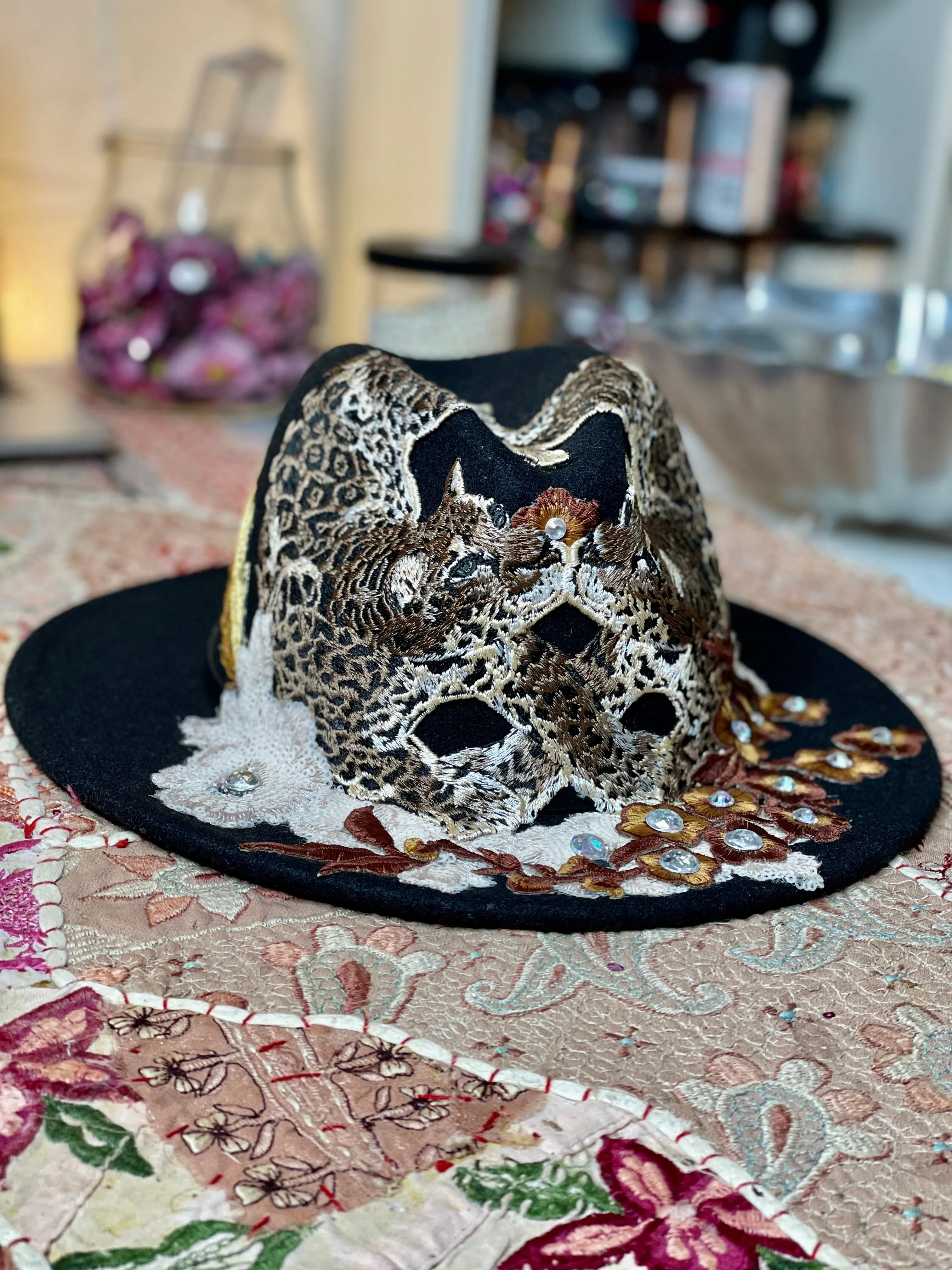 Mad Hatter Double Leopard HAT