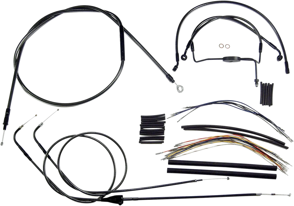 Magnum 487562 Black Pearl Handlebar Installation Kit for 15-17in. Ape