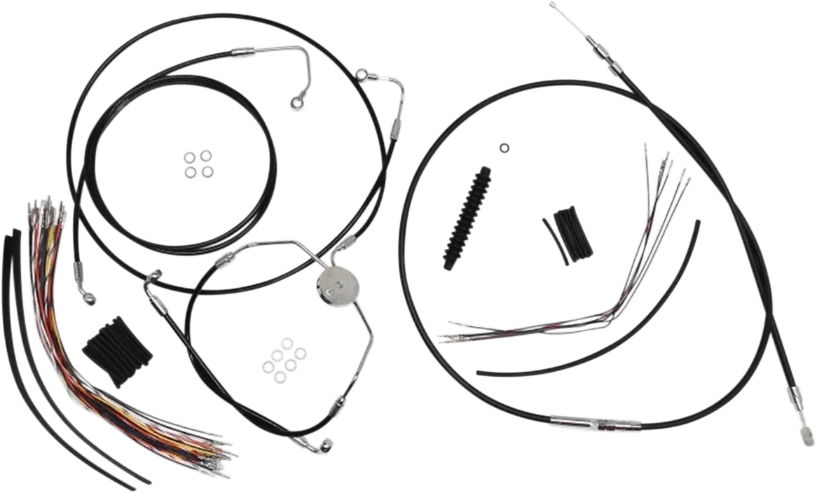 Magnum 489321 Black Vinyl XR Handlebar Installation Kit for 12-14in. Ape