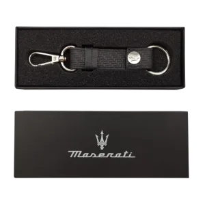 Maserati Leather Carabiner Keychain