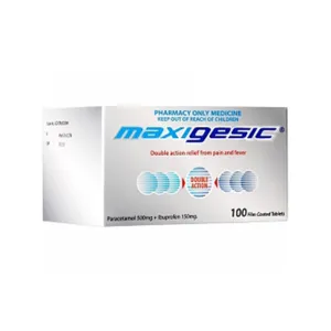 Maxigesic Double Action Pain Relief Tablets 100 tablets