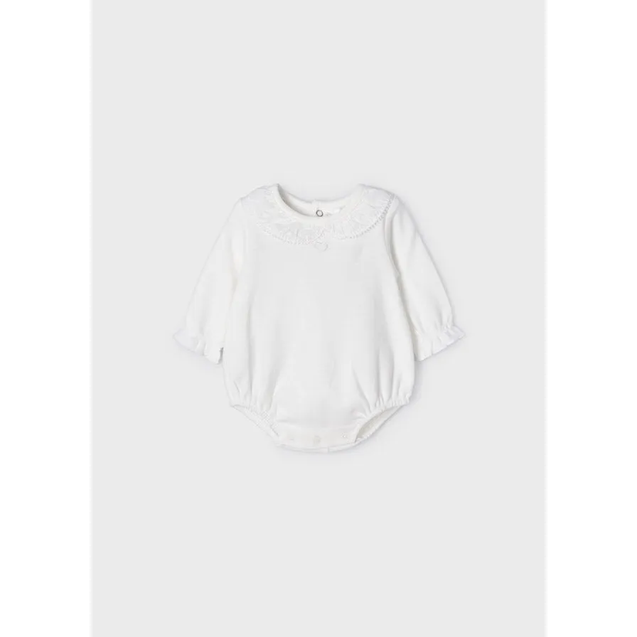 Mayoral Long Sleeve Bodysuit - Natural