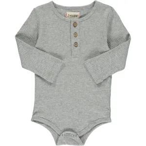 Me & Henry Aynor Rib Onesie (Grey)