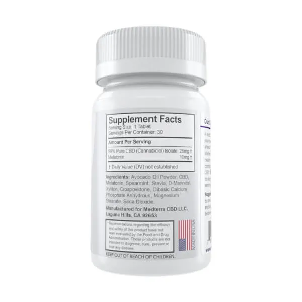 Medterra CBD GOOD NIGHT CBD plus Melatonin Tablet 30ct