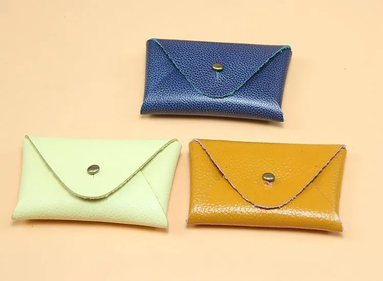Minimalism Leather Card Holder Kit DIY Leather Coin Wallet Kit DIY Leather Projects DIY Leather Kit
