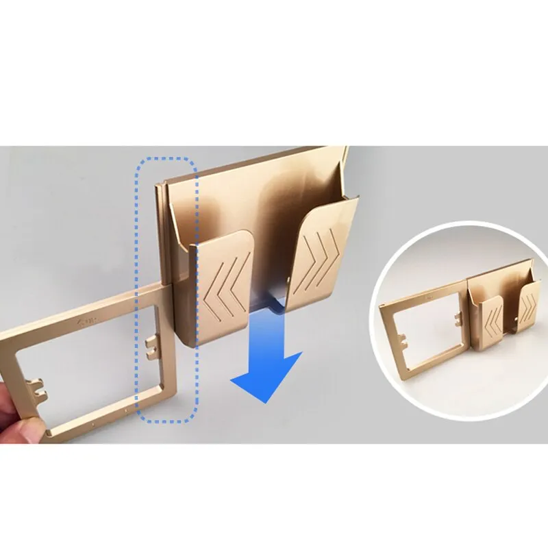 Minitiger Grey Wall Socket Phone Holder Smartphone Accessories Stand Support For Mobile Phone One / Two Phone Holder