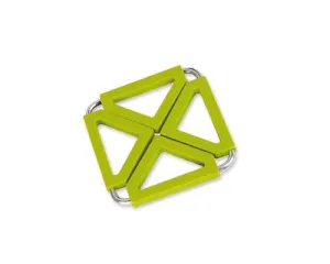 Modern Foldable Heat Resistant Silicone Table Drink Coaster - Green