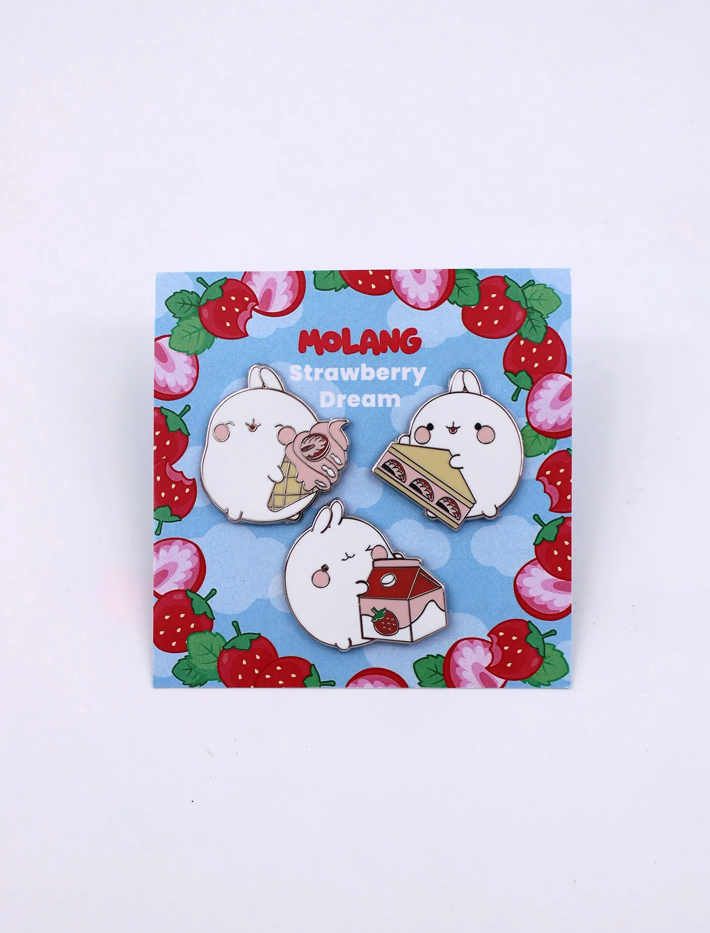Molang Pin Set - Strawberry Dream