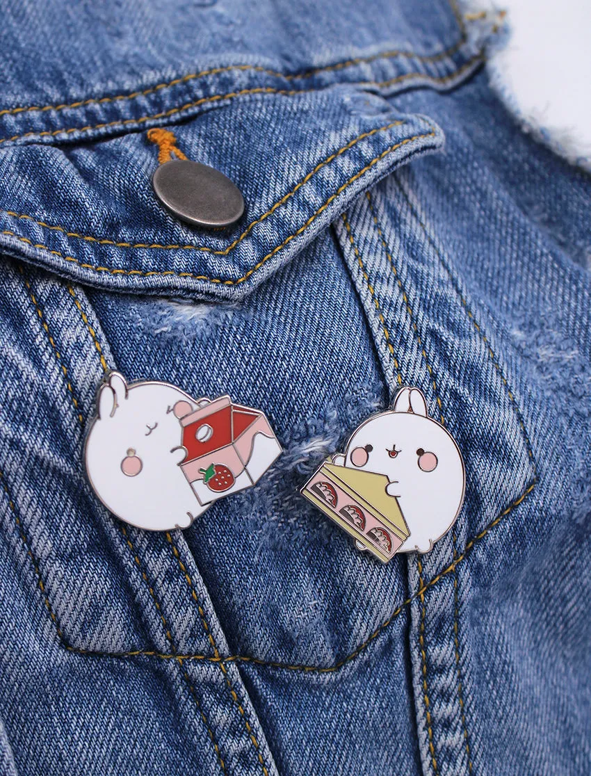 Molang Pin Set - Strawberry Dream