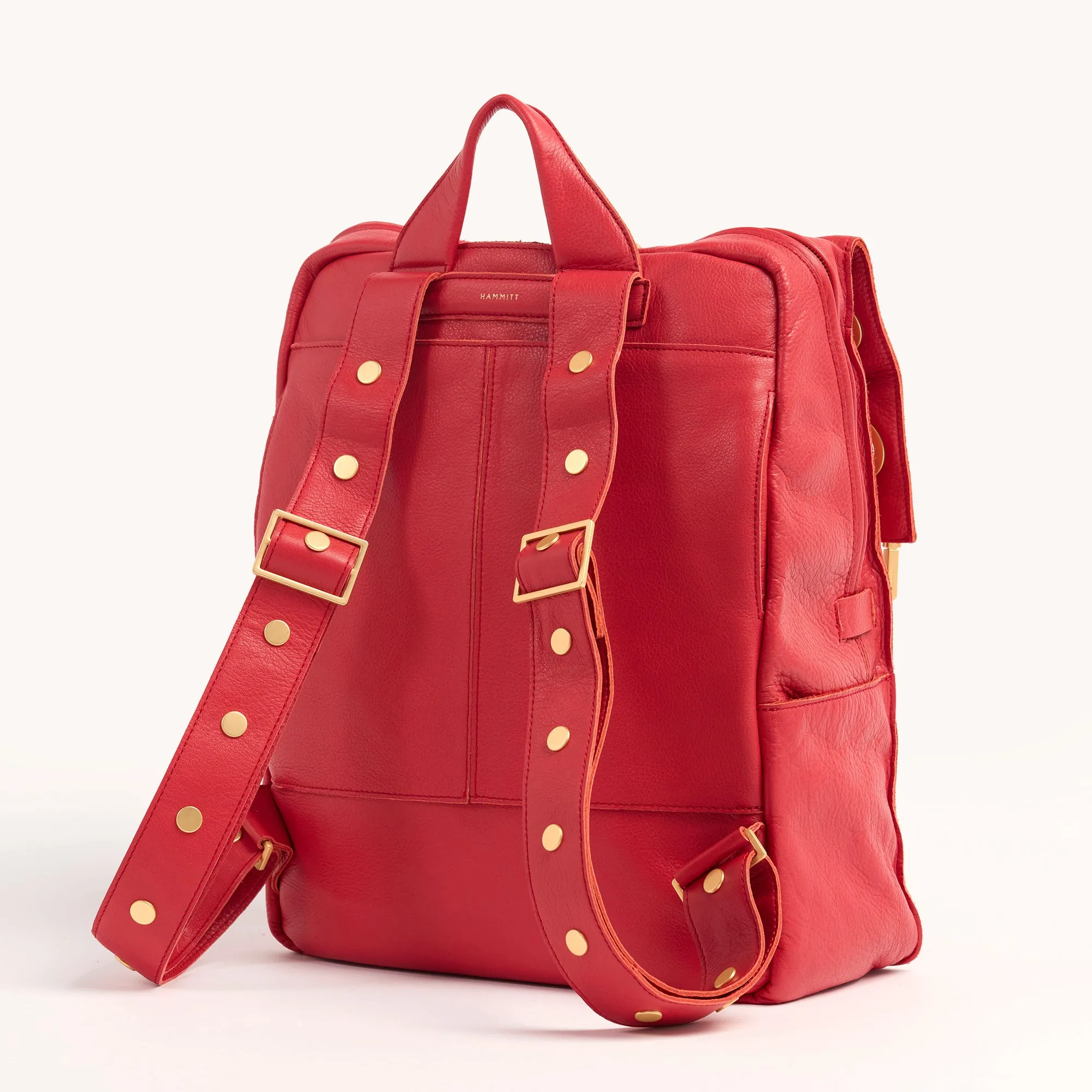 Montana Backpack | Poppy Red/Brushed Gold | XL