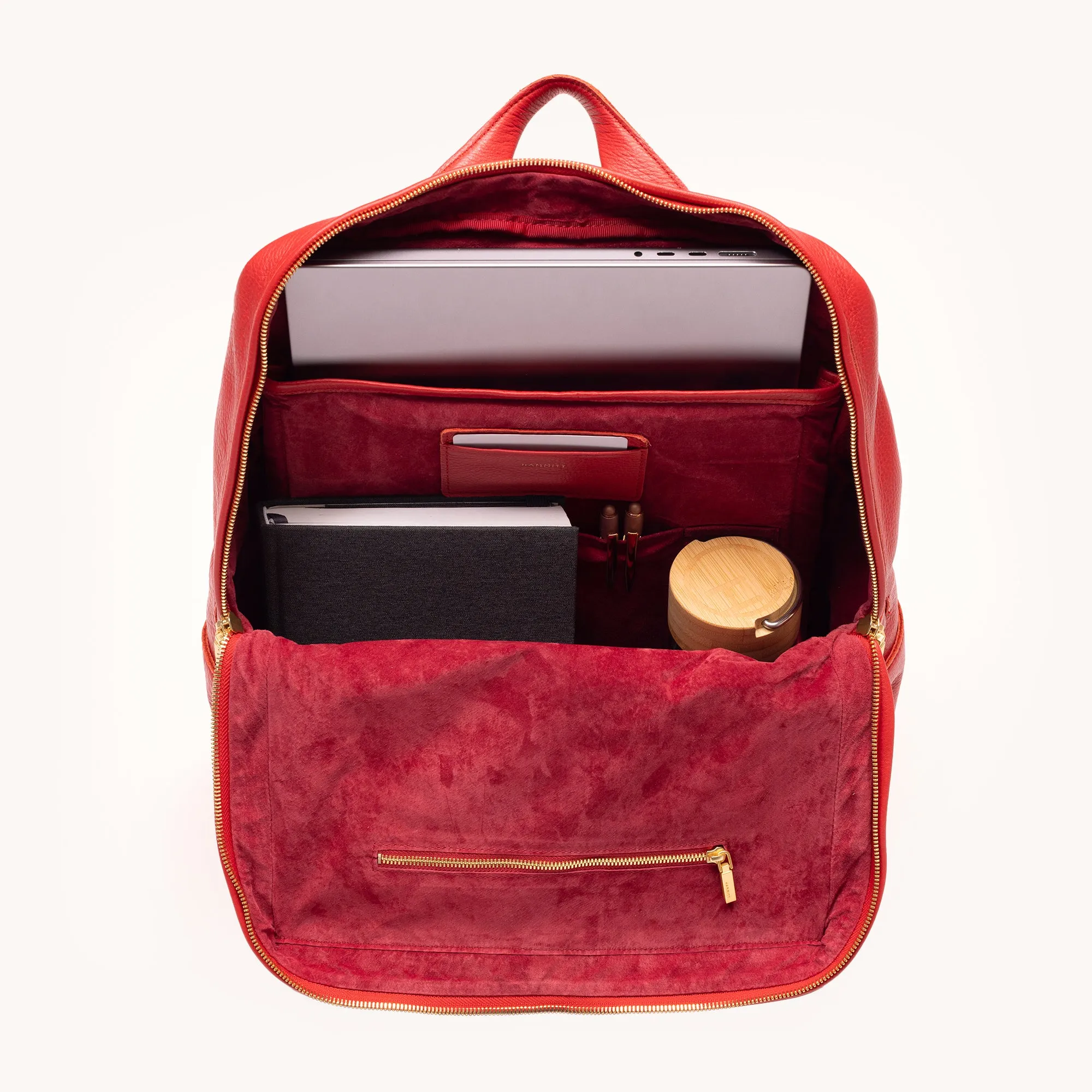 Montana Backpack | Poppy Red/Brushed Gold | XL