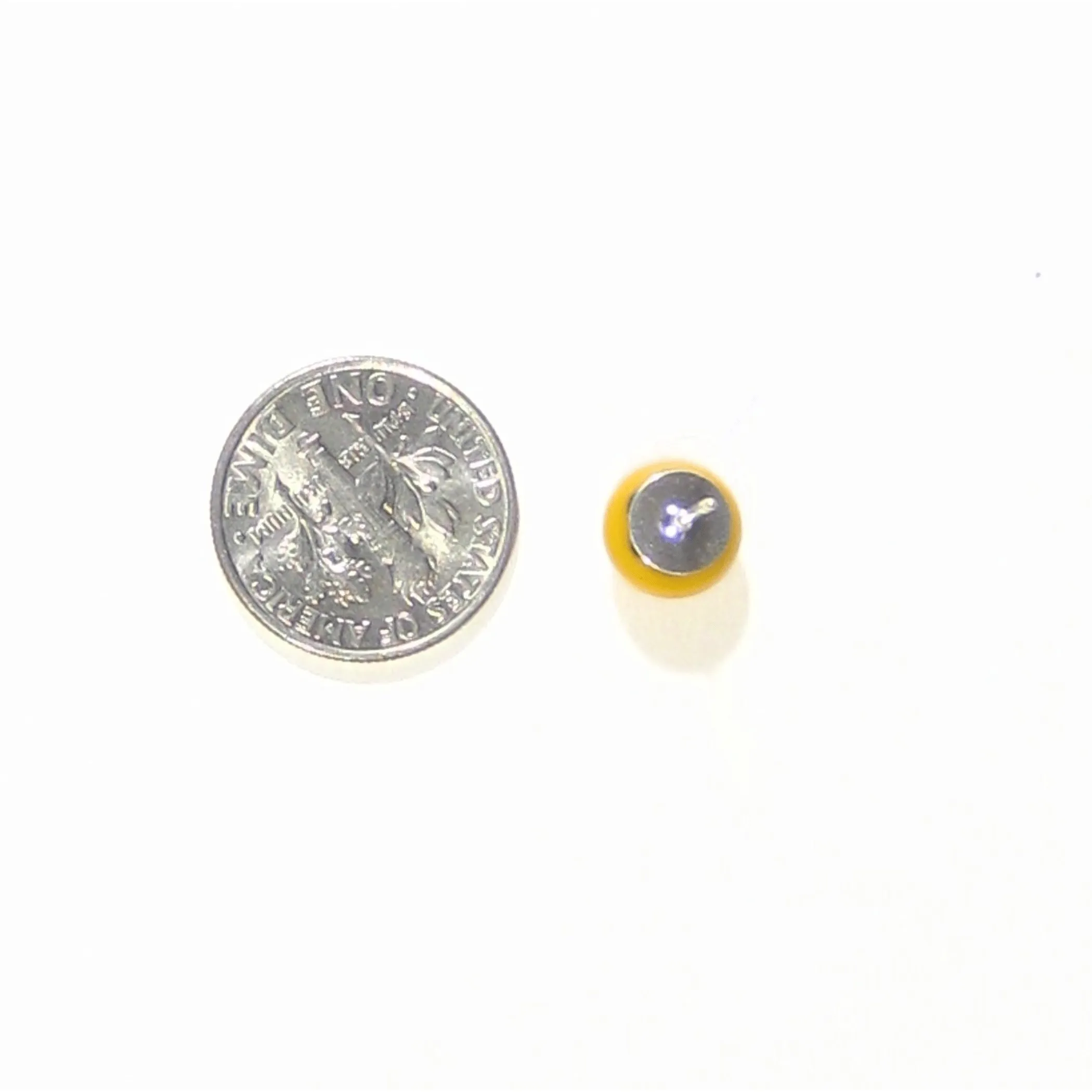 Murano Millefiori Yellow Red Flower Sterling Silver Post Earrings, Studs