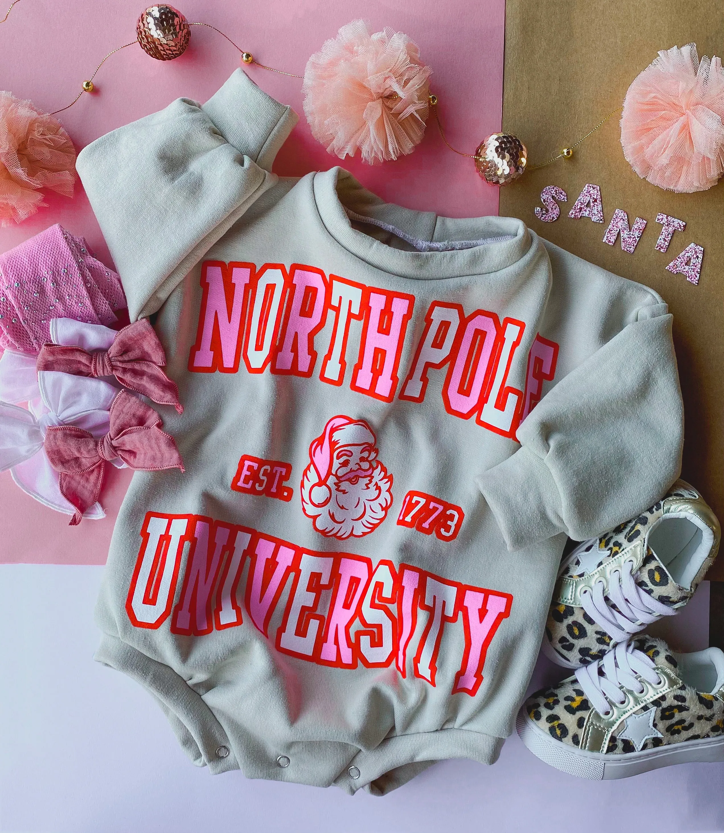 north pole university romper