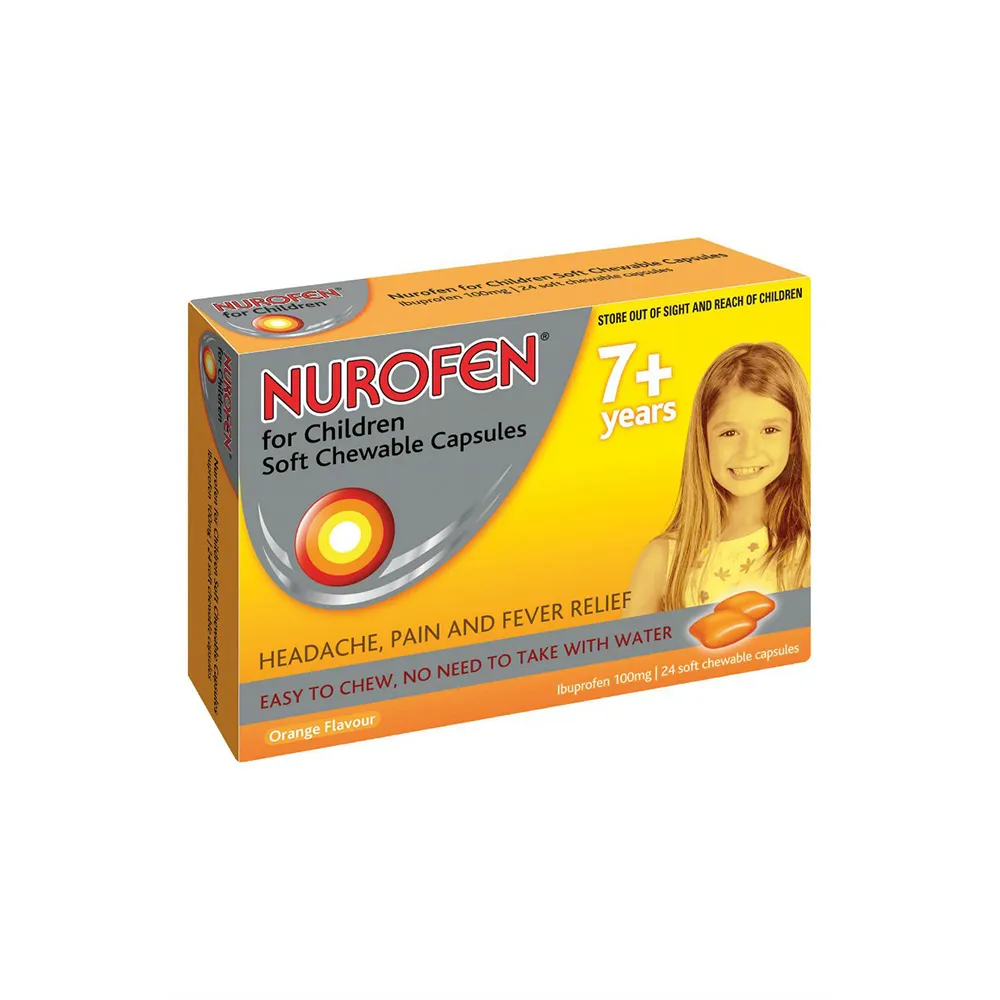 Nurofen Children  chewable tablets  capsules  24 capsules