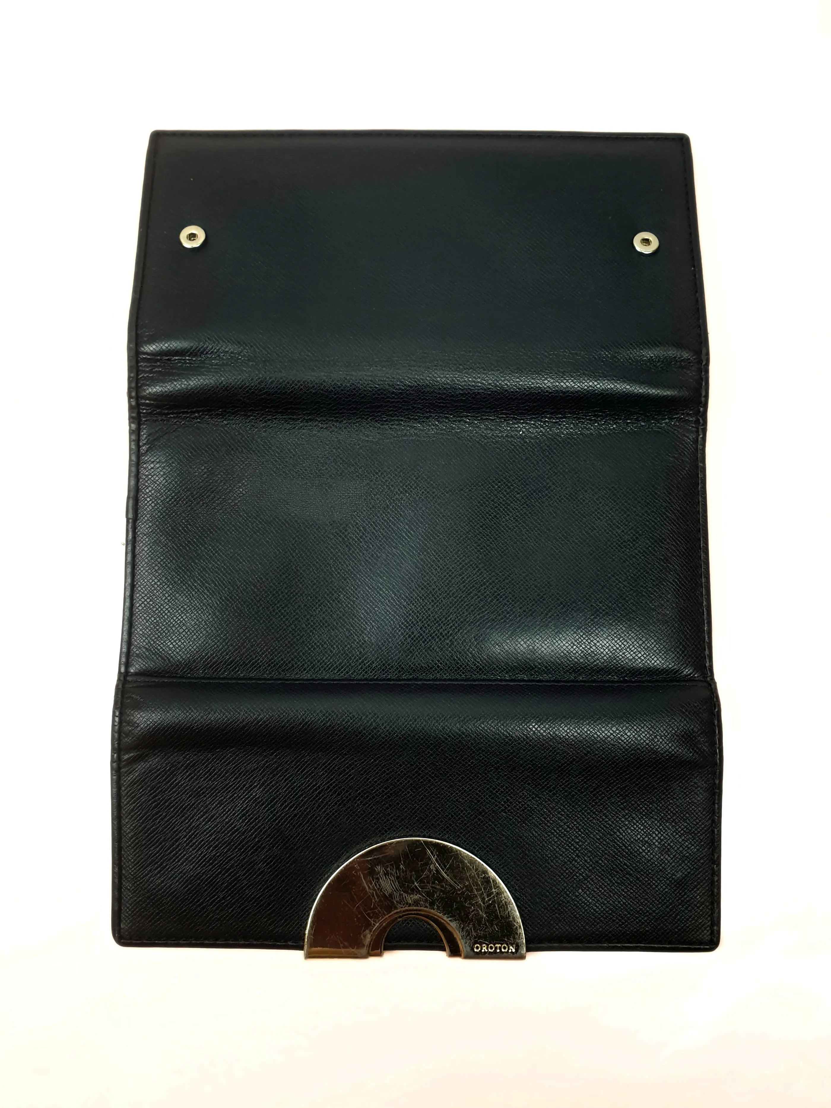 Oroton vintage black leather purse