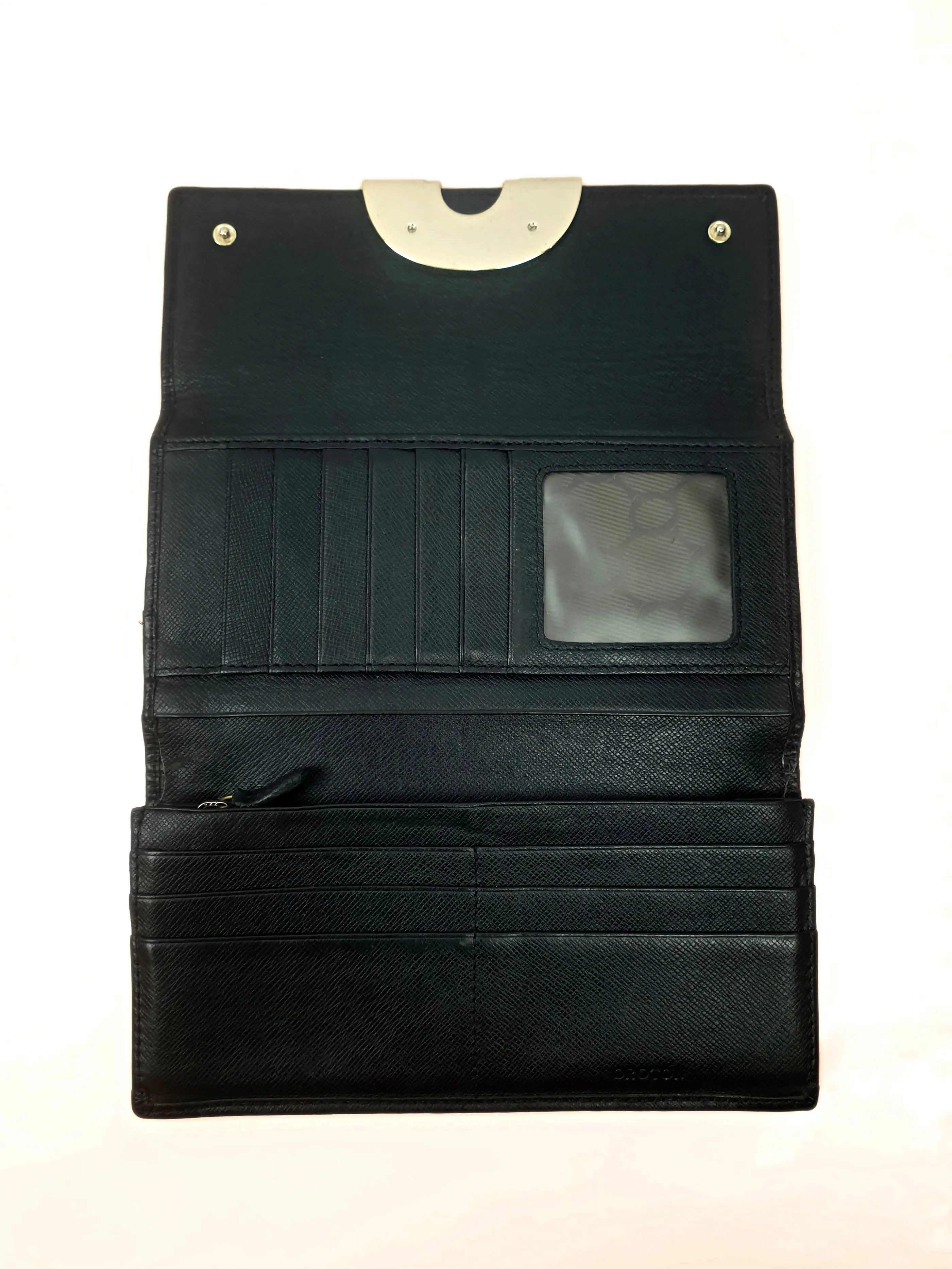 Oroton vintage black leather purse