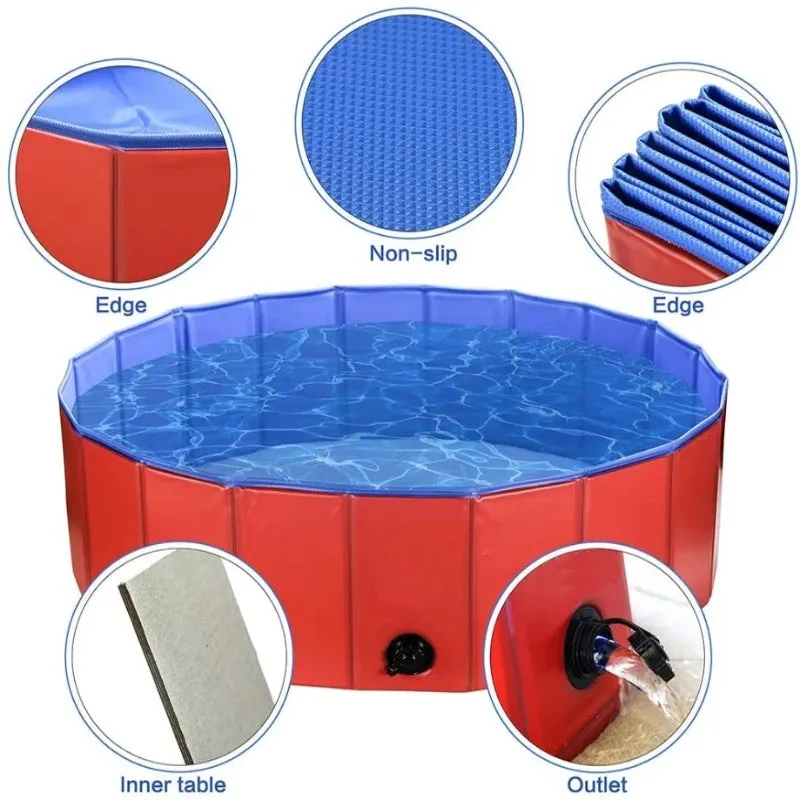 Outdoor Foldable Portable Dog Pool