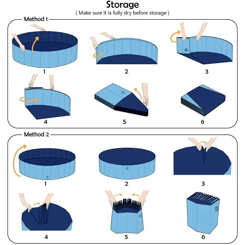 Outdoor Foldable Portable Dog Pool