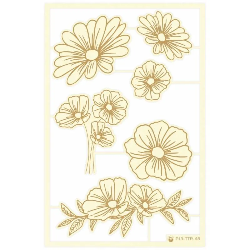 P13 - Light Chipboard Embellishments - Time To Relax 02