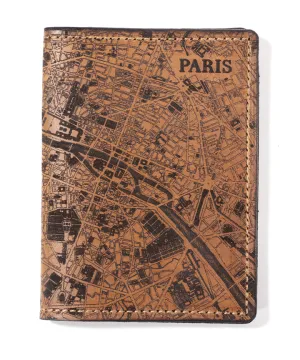 Paris Map Passport Wallet