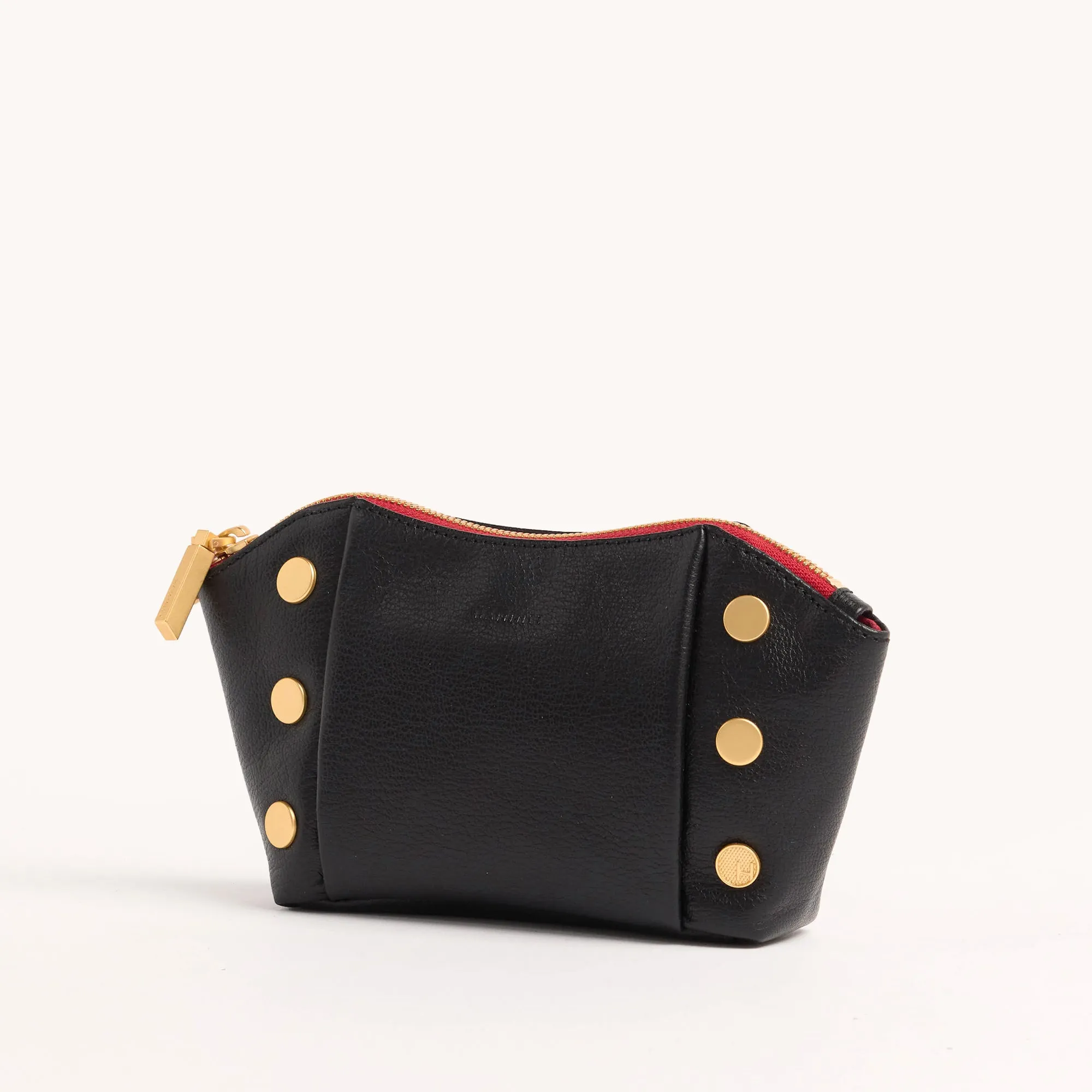 Paul Pocket | Black Press/Brushed Gold Red Zip