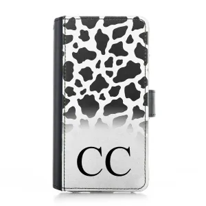 Personalised iPhone Leather Case - Cow Skin and Initial