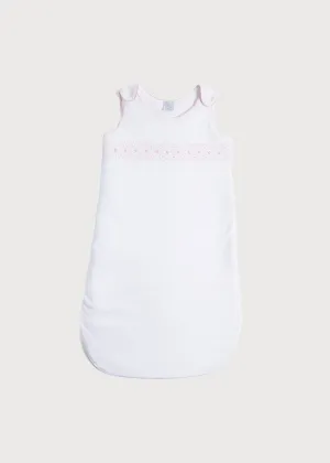 Pink Hand Smocked Sleeping Bag (3-18mths)