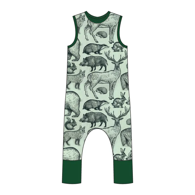 Pisgah  Full Print Pull-on Romper