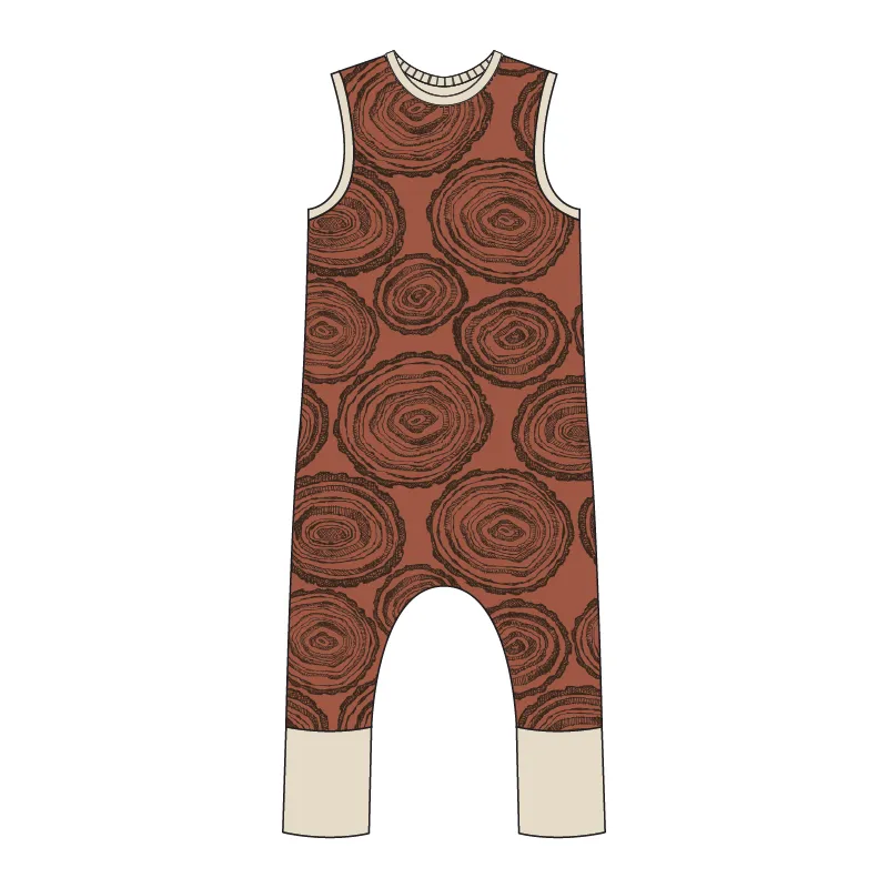 Pisgah  Full Print Pull-on Romper