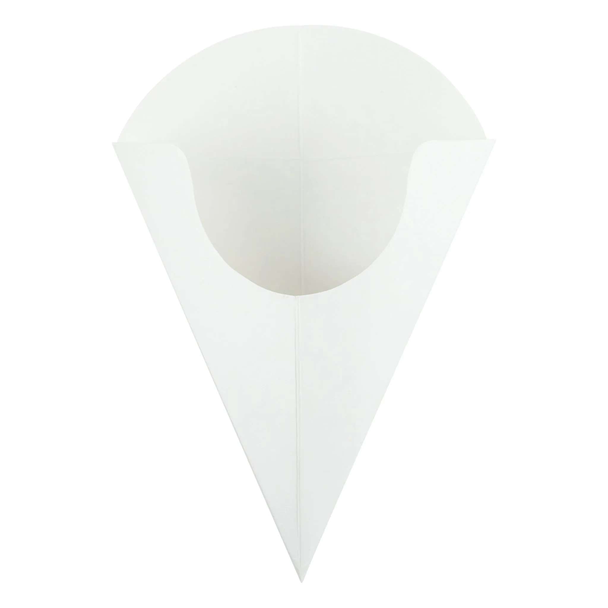 Plain white Crepe Cone Holders - 500/Pack
