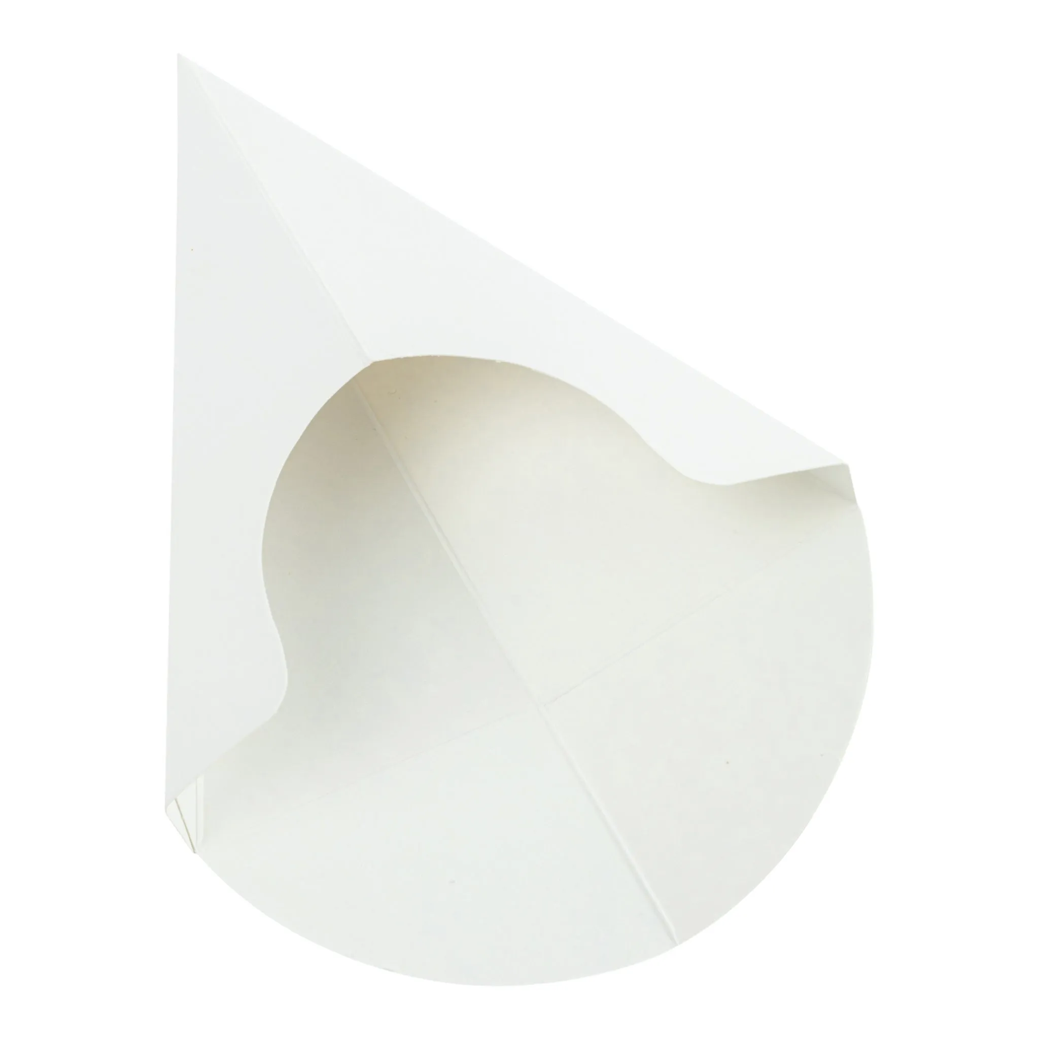 Plain white Crepe Cone Holders - 500/Pack