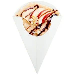 Plain white Crepe Cone Holders - 500/Pack
