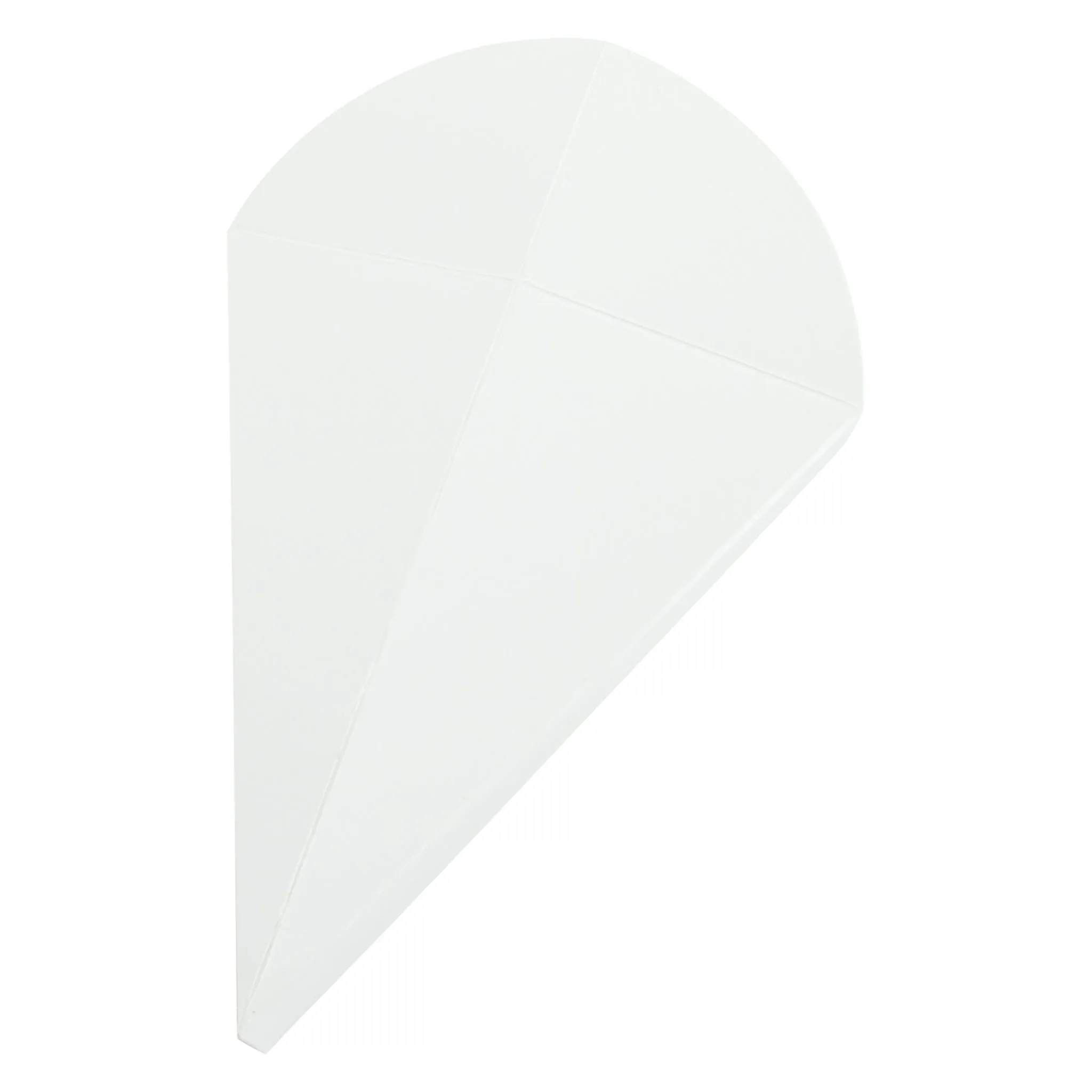 Plain white Crepe Cone Holders - 500/Pack