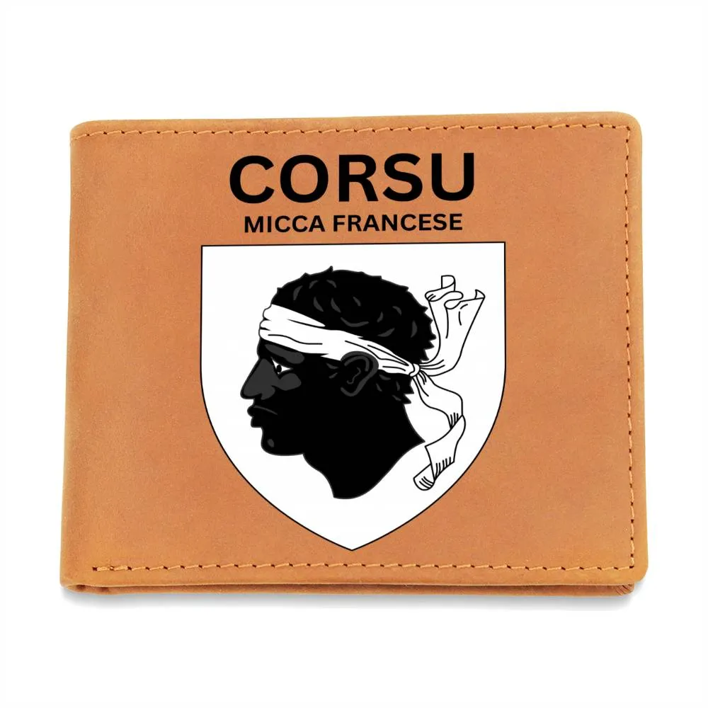 Porte-feuilles cadeau Corse - Corsu micca francese (Corse et non français)