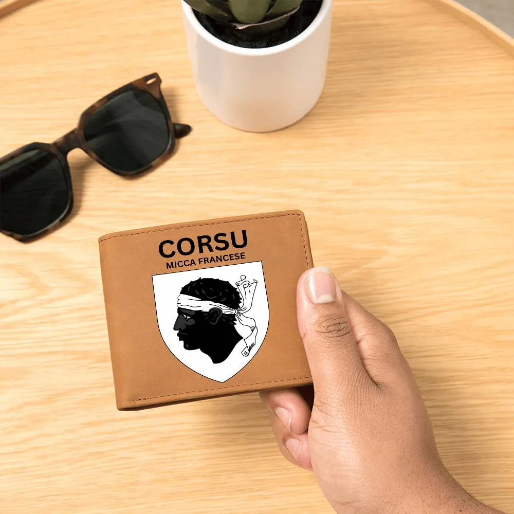 Porte-feuilles cadeau Corse - Corsu micca francese (Corse et non français)