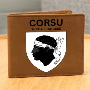 Porte-feuilles cadeau Corse - Corsu micca francese (Corse et non français)