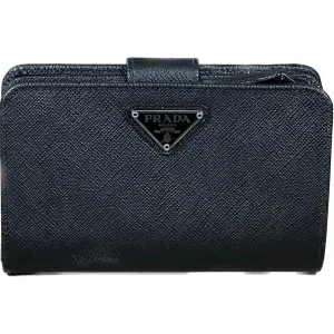 Prada Small Saffiano Leather Wallet - Black