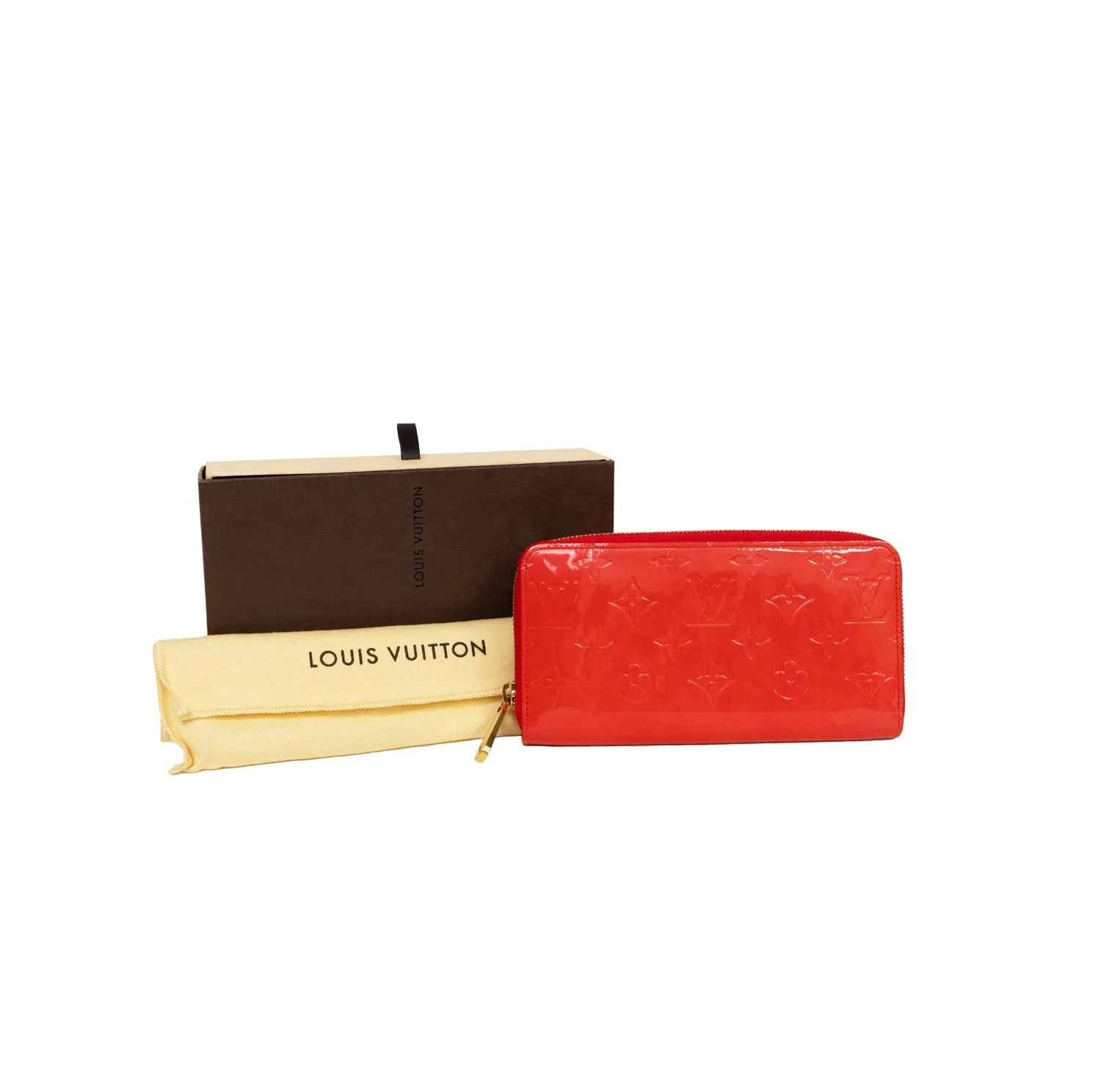 Pre-Owned Louis Vuitton Monogram Vernis Zippy Wallet