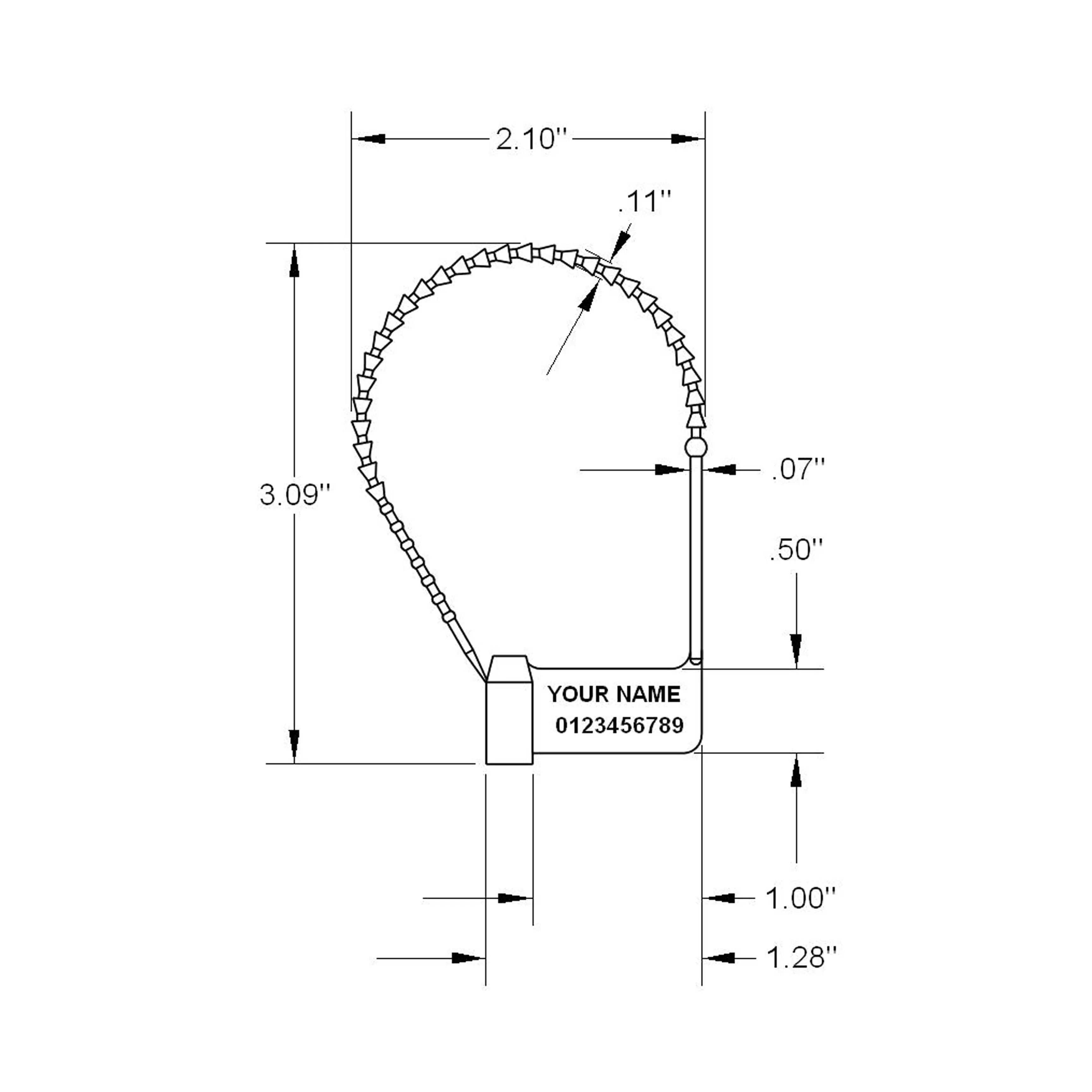 Pull-Tight Padlock Seals