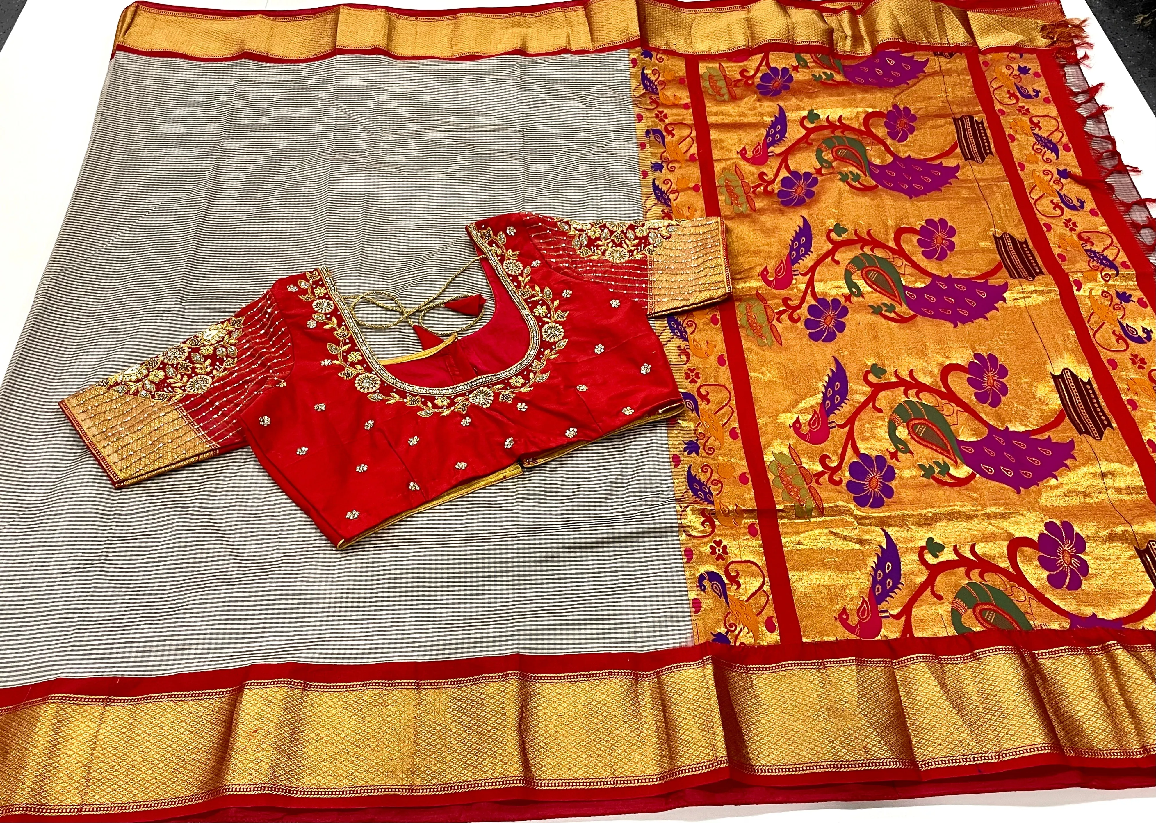 Pure Narayanpet Pattu Saree