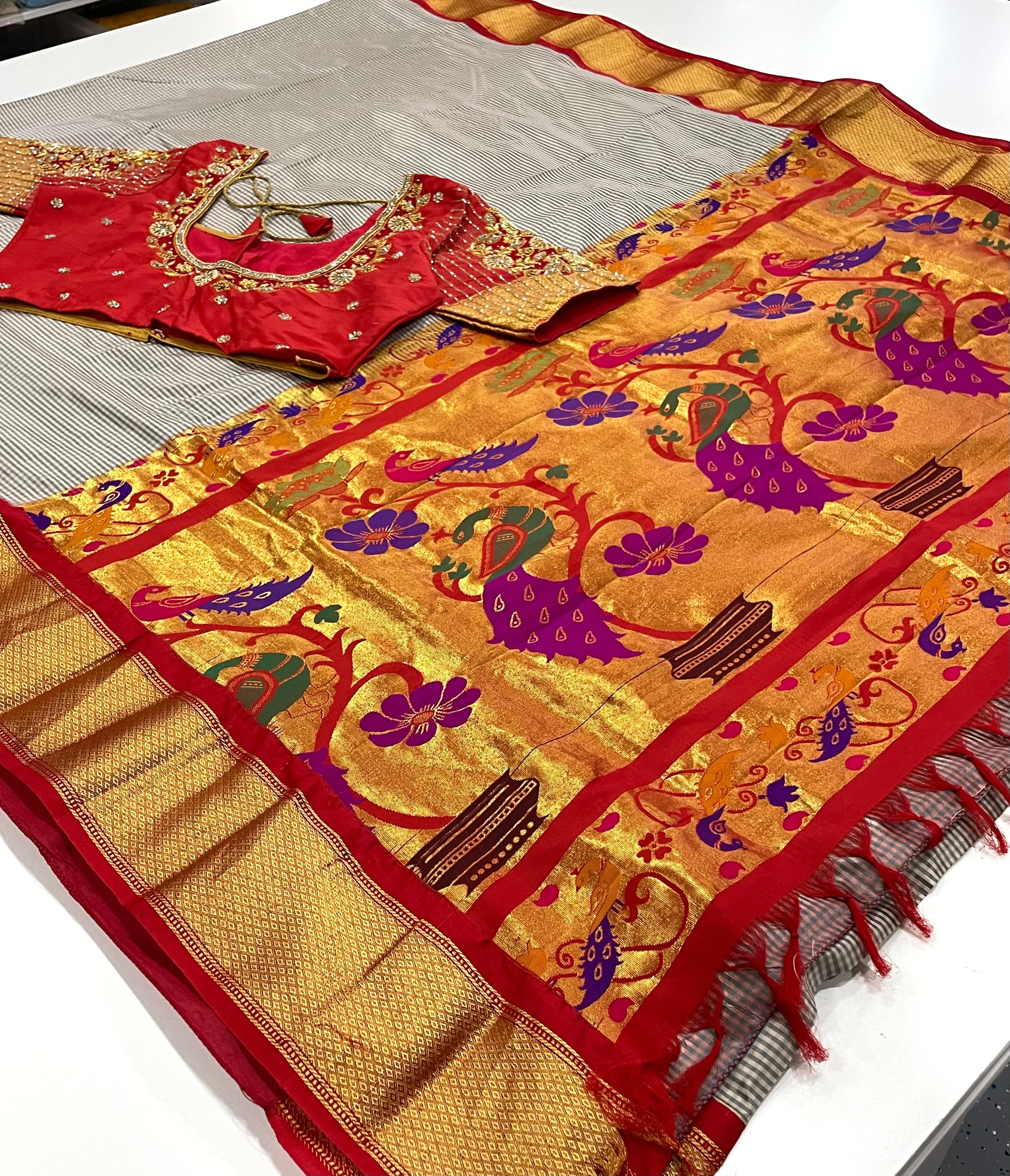 Pure Narayanpet Pattu Saree