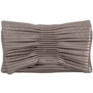 Quilted Clutch - Pewter