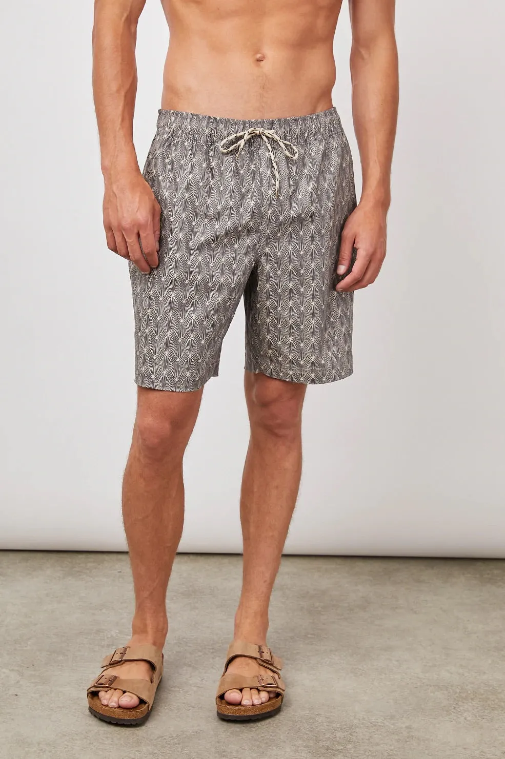 Rails Mens kian tin stamp swim trunks