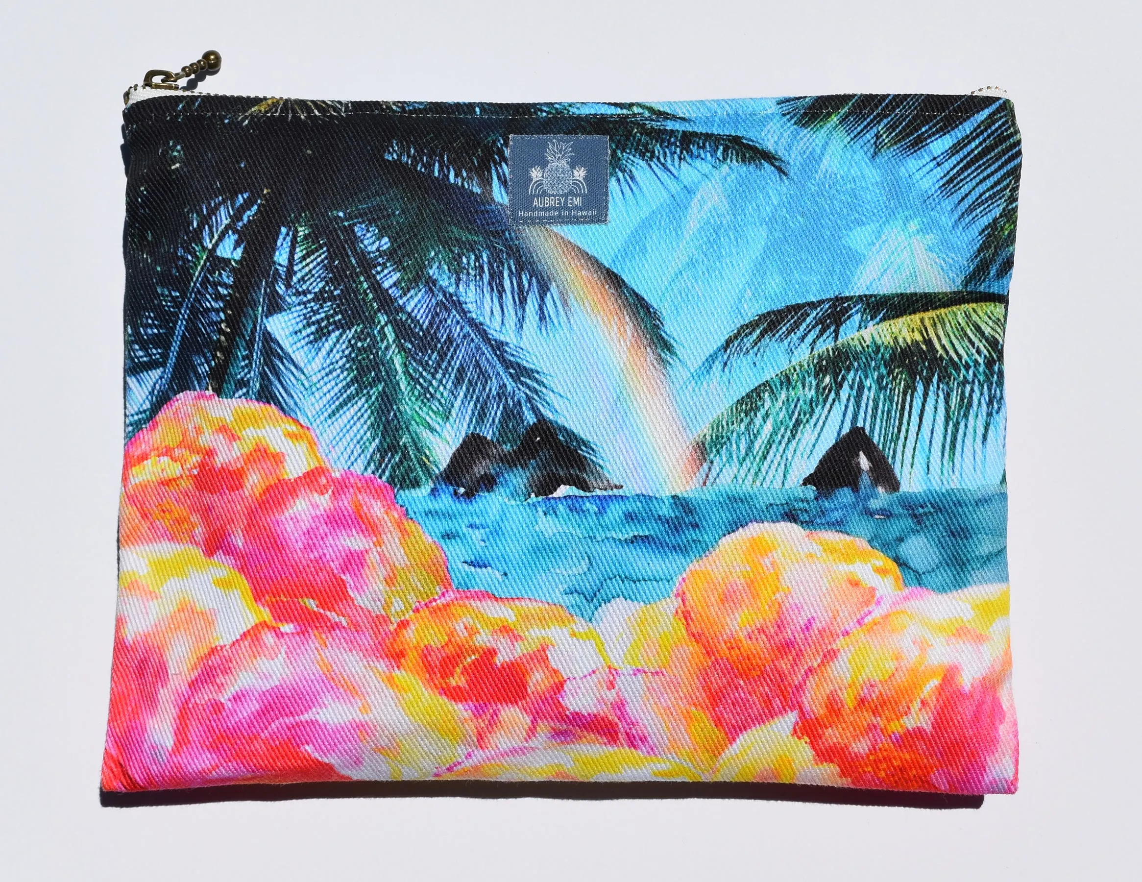 Rainbow Mokulua Islands Medium Pouch