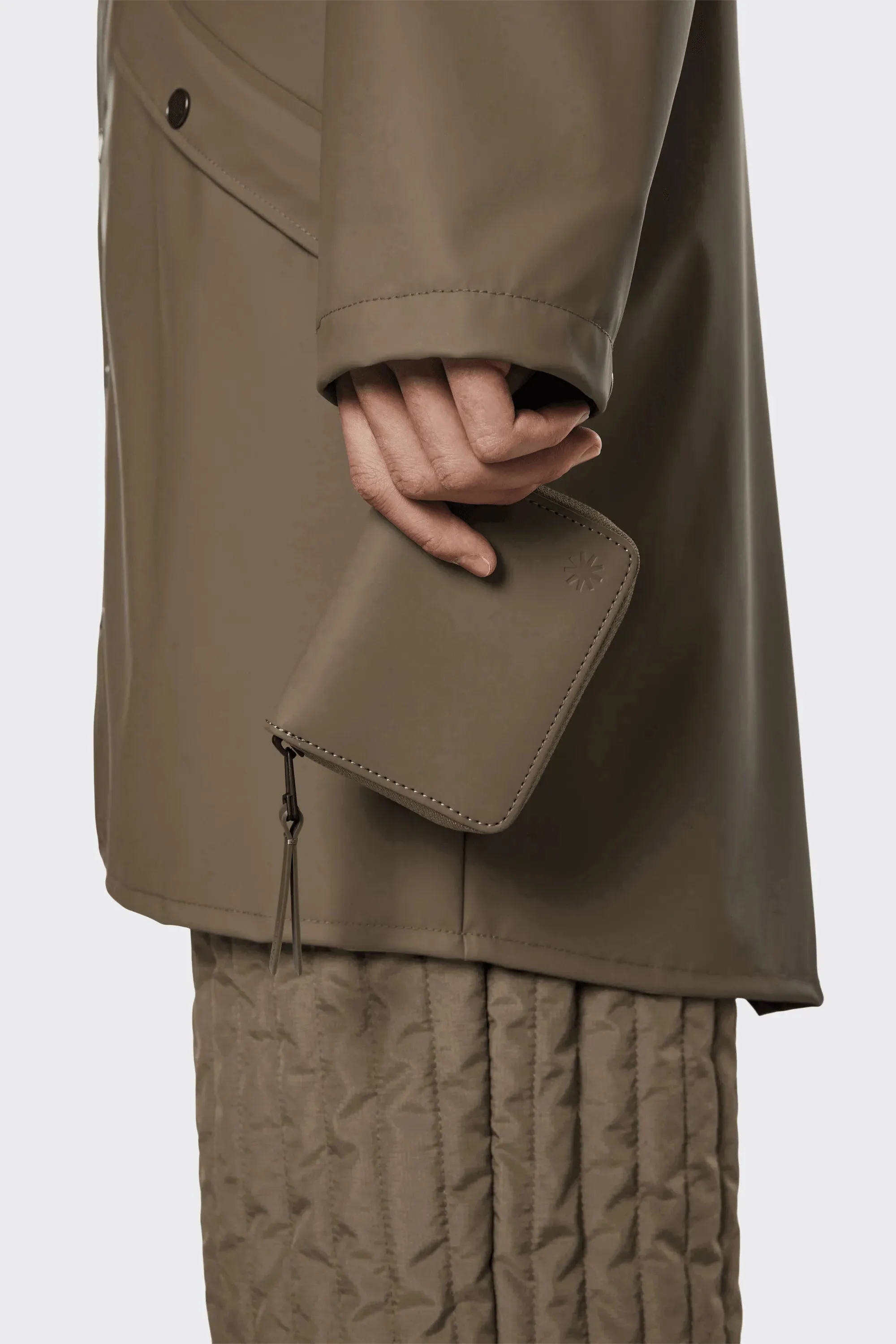 Rains Cartera Small Wallet Wood