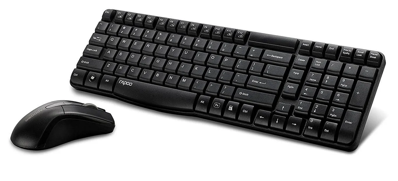 Rapoo X1800S Wireless Keyboard & Mouse Combo Set (Black)