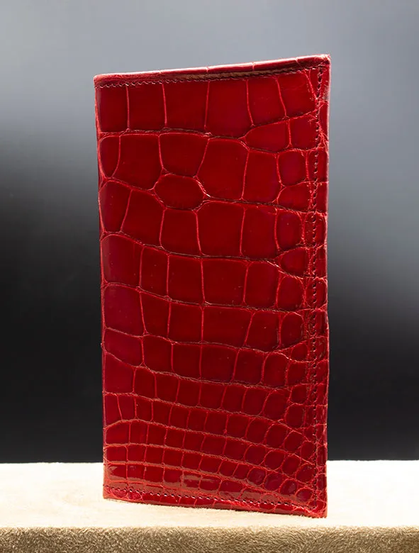 Red Alligator long wallet