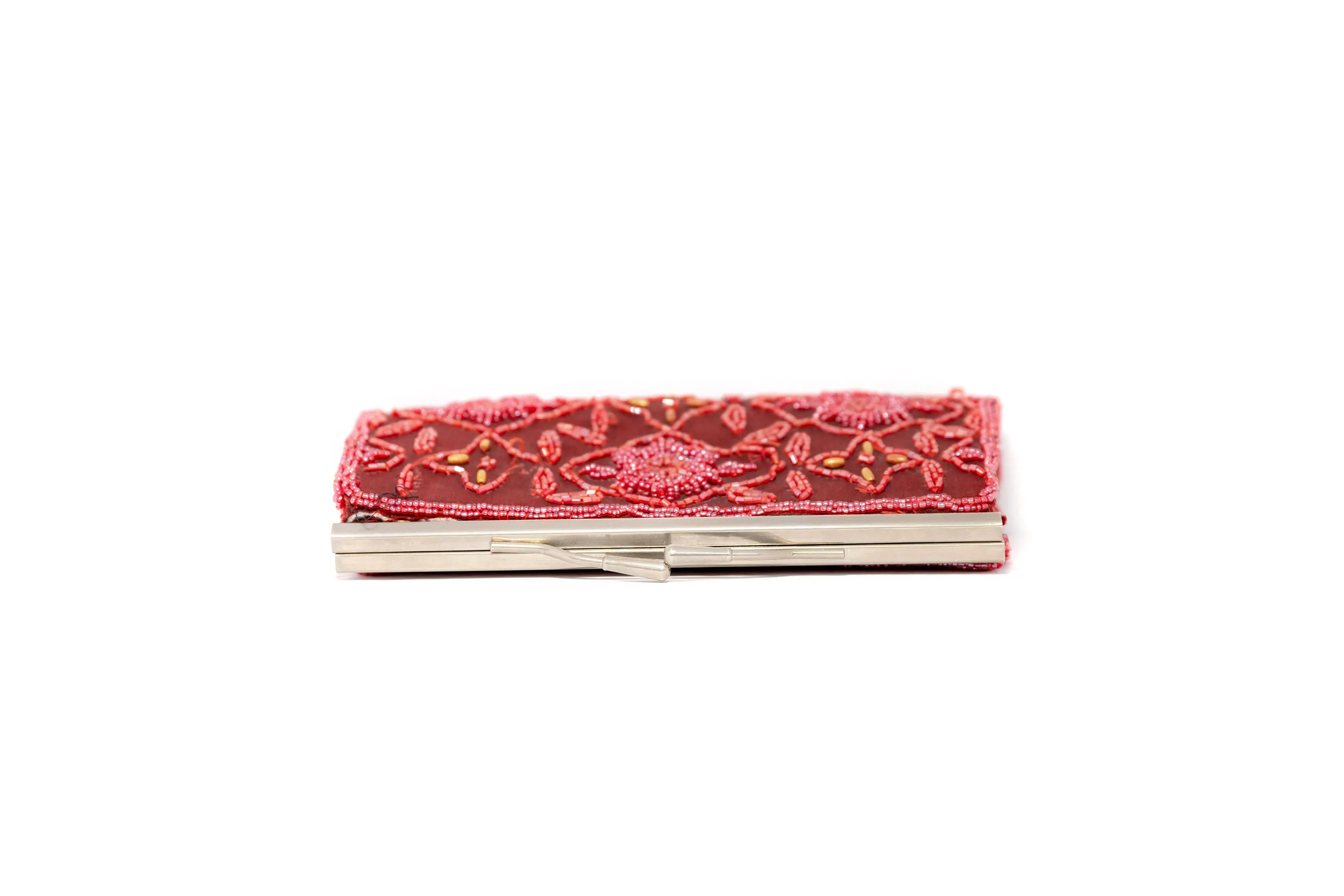 Red Beaded Clutch