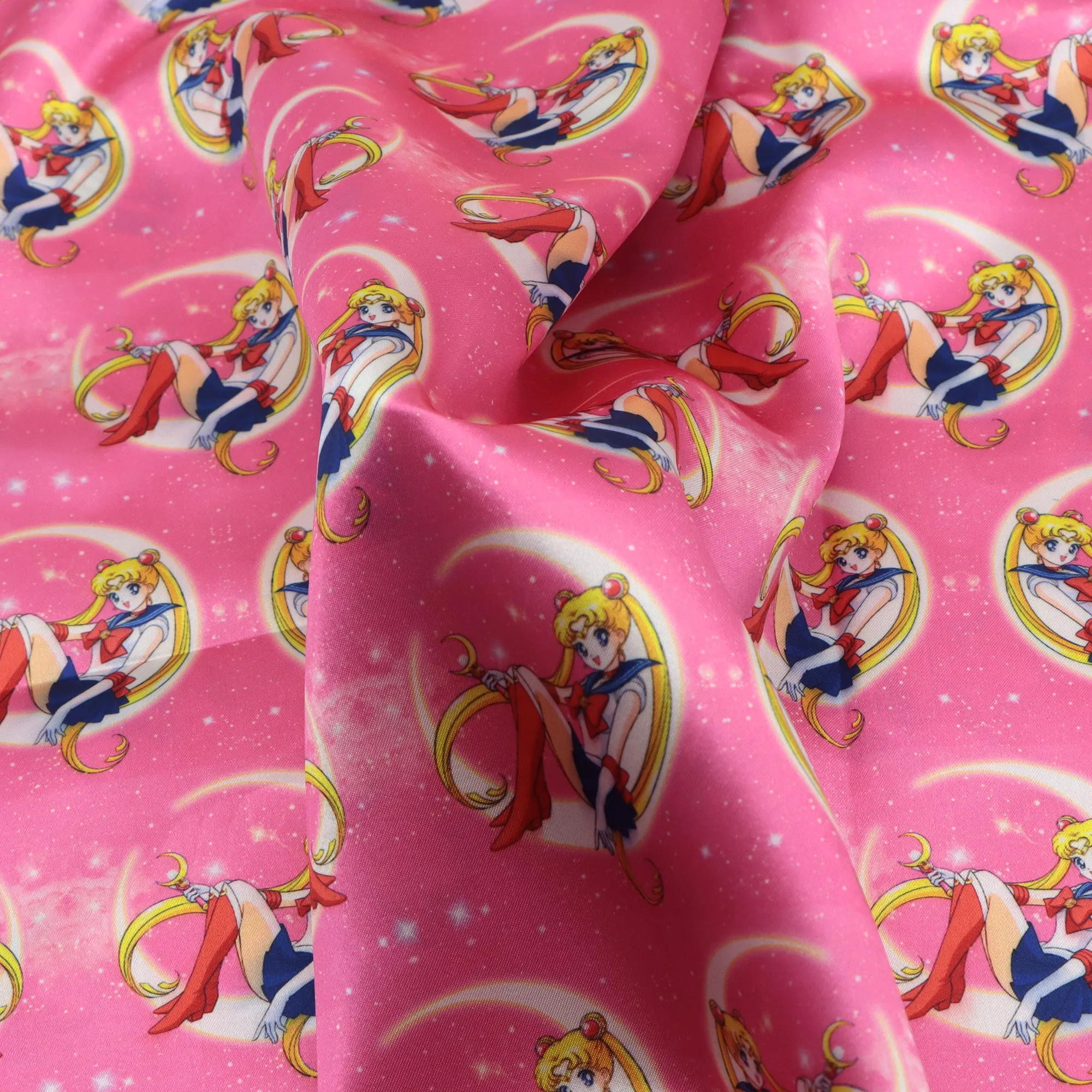 red series printed fabric